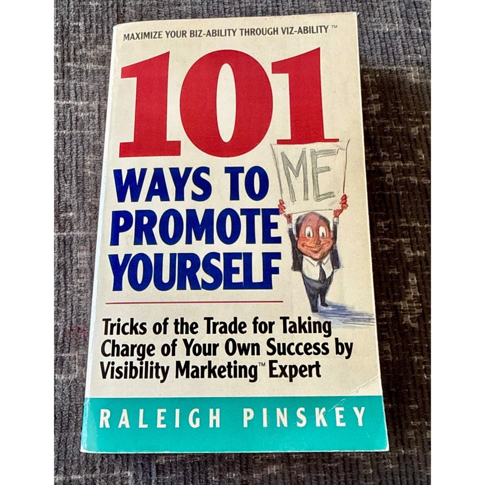 Avon 101 Ways to Promote Yourself OS Good Signed Raleigh Pinskey Marketing Book